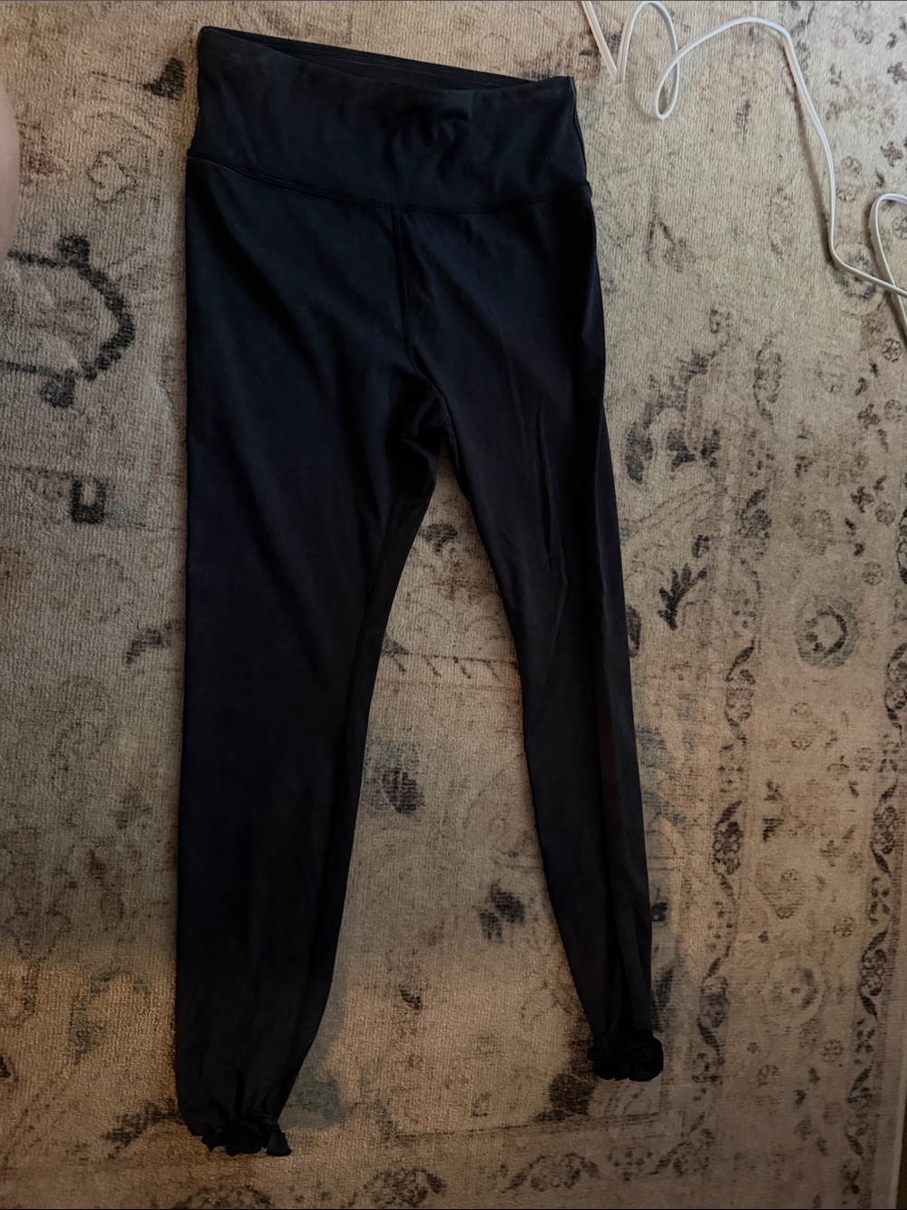JoyLab Black High-Rise Women’s Leggings with Ruffle Ankles